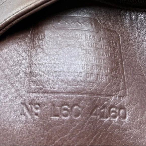 Coach vintage Brown Leather buckle Sling backpack - Picture 10 of 10